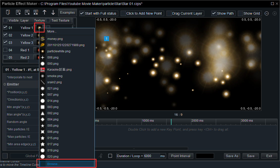 local upload particle images