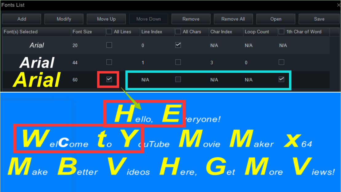 all lines setting