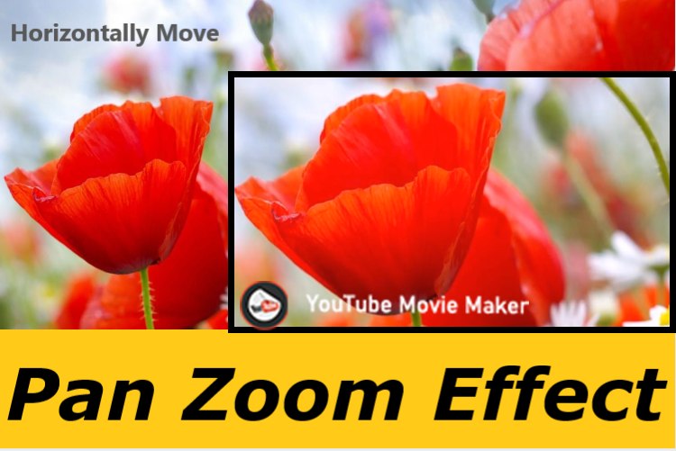 How to Create Pan and Zoom Effects to Make a Static Image Move Horizontally?