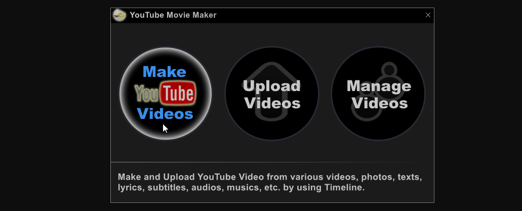 YouTube video maker