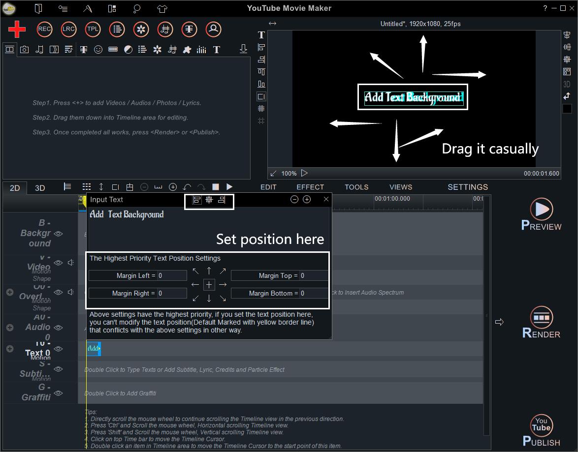 adjust position