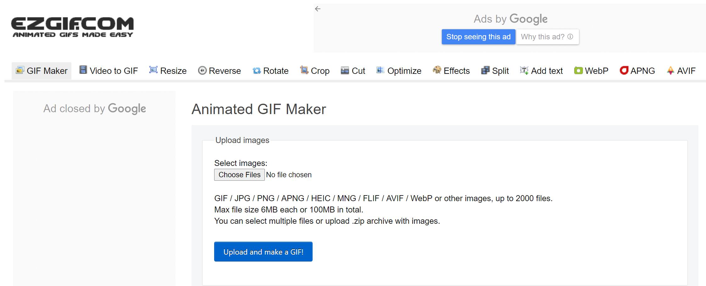 Online GIF maker where you can create animated GIFs, banners, slideshows  from sequence of images. Upload frames and make a …