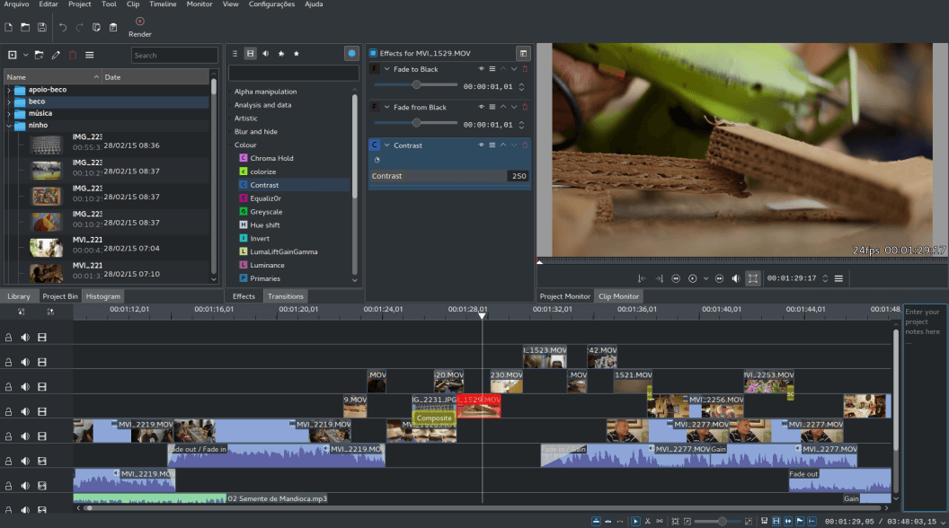 free video editing software no watermark - Kdenlive