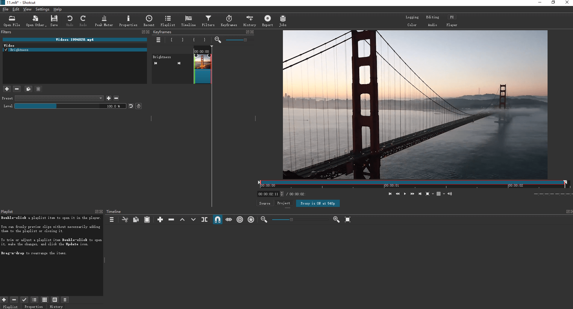 free video editing software no watermark - Shotcut