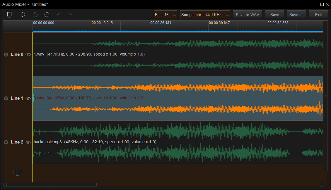 audio mixer in YouTube Movie Maker