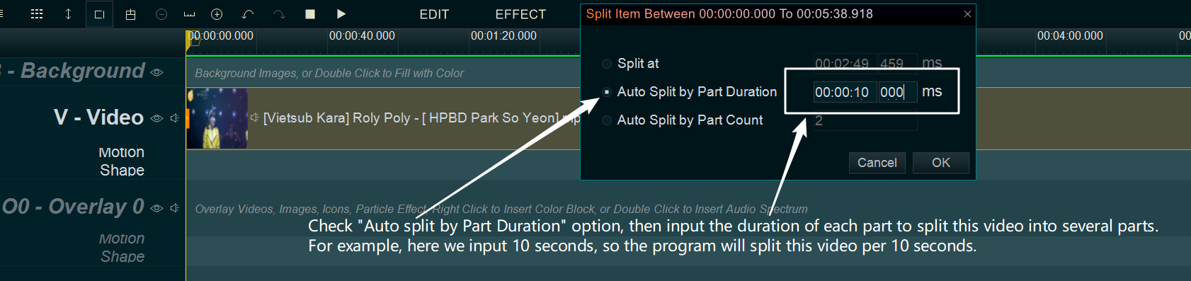 auto split video 03