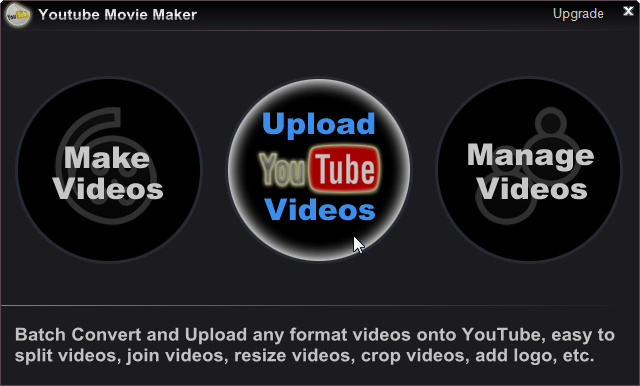 upload youtube video