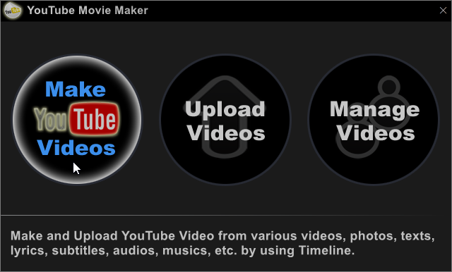 screenshots of youtube video maker v17