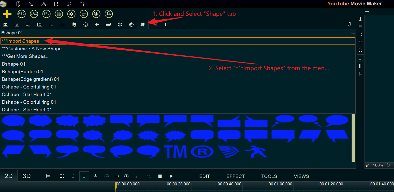 import video shape